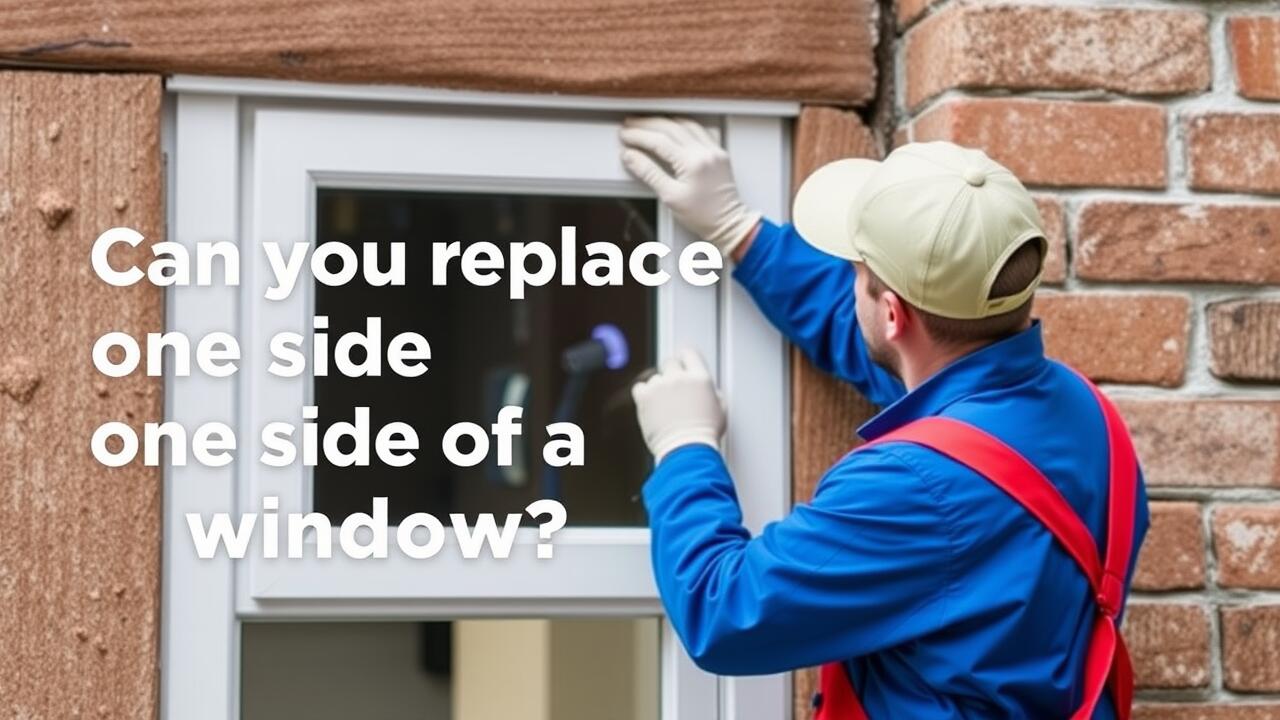 Can you replace one side of a window?