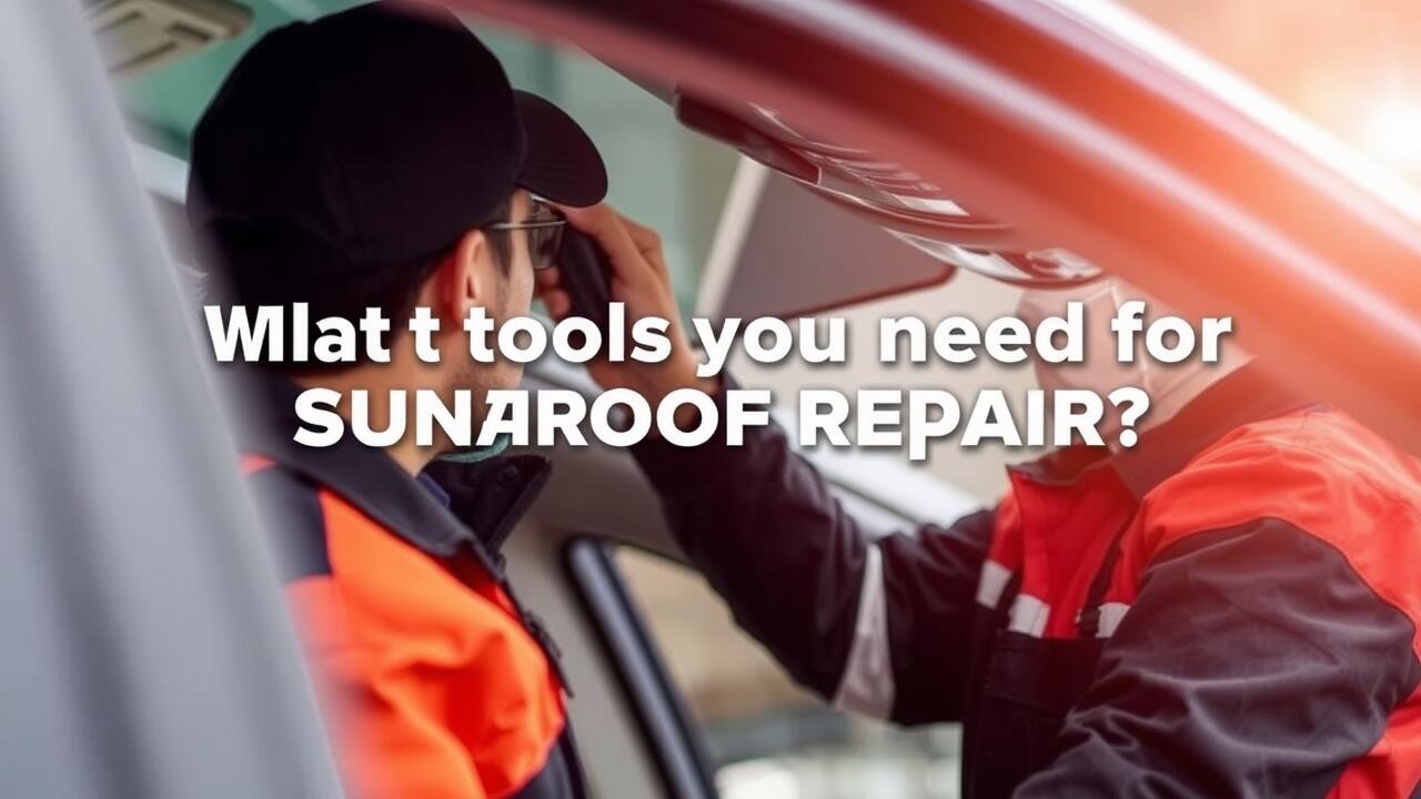 What tools do you need for sunroof repair?